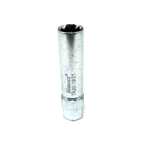 TA20-19/21 10-Spline Lug Nut Tool Key, Passenger w/ 3/4 & 13/16 Hex Drive...