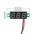 4PCS 0.28 Inch Two-Wire DC LED Digital Voltmeter 2.5V-30V Mini Digital Voltmeter Mix 4 Colors- Red/Green/ Blue/Yellow...