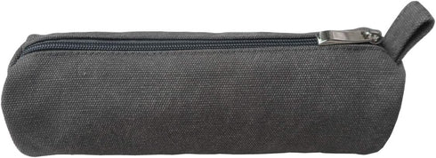 enyuwlcm Heavy Canvas Stationery Stylish Simple Pencil Bag and Durable Compact Zipper Pencil Case Pouch 1 Pack Gray...