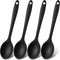 Patelai 4 Pieces Small Multicolored Silicone Spoons Nonstick Kitchen Spoon Silicone Serving Spoon Stirring Spoon for Kitchen Cooking Baking Stirri...