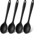 Patelai 4 Pieces Small Multicolored Silicone Spoons Nonstick Kitchen Spoon Silicone Serving Spoon Stirring Spoon for Kitchen Cooking Baking Stirri...