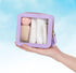 WantGor Small Cosmetic Bag, Mini Makeup Bag Women Clear Pouch Cosmetics Bags Travel Toiletry Bag Tiny Make Up Organizer Case with Zipper for Purse...