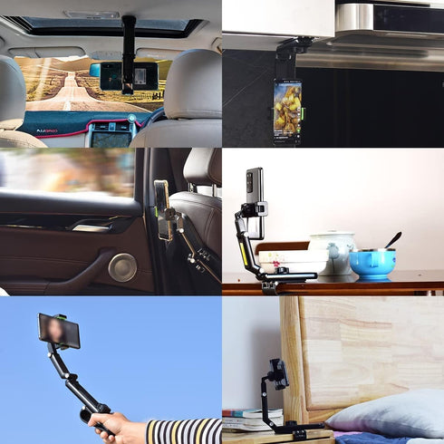Cell Phone Holder for Car, Car Cellphone Mount Clip, 360°Rotatable Phone Holder for Car Sun Visor, Universal for iPhone 13/12 Pro, Pro Max, XS, Sa...