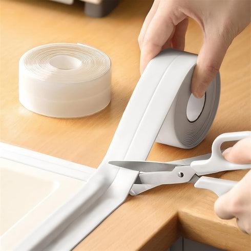 Caulk Tape Sealant Strip for Bath & Kitchen?PVC Self Adhesive Tub and Wall Sealing Tape Caulk Sealer,Caulk Strip,sealant Tape,Shower Tile Sealer A...