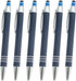 6 Pcs Stylus Tip Ballpoint Pens Retractable Ball Point Pens Touchscreen Writing Pens Metal Touch Screen Pens Fine Point Click Pens Black Ink Pens ...