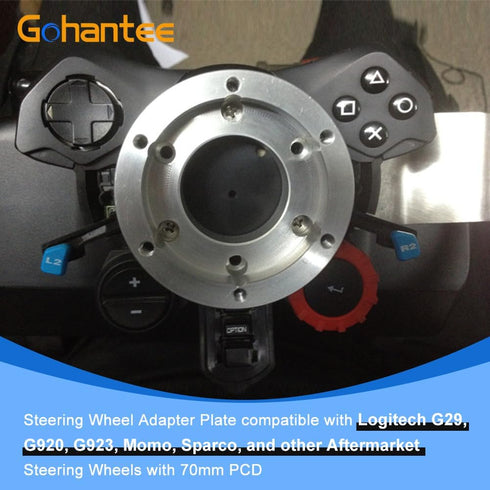 Steering Wheel Adapter Plate Replacement for Logitech G29 G920 G923 Momo Sparco 70mm Pcd Racing Car Game Modification 13 14 inch Steering Wheel So...