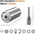 Universal Socket, tools Gifts for Men Husband Dad Handyman Boyfriend, Father's Day Birthday Gifts, Super Socket Wrench Set with Power Drill Adapte...