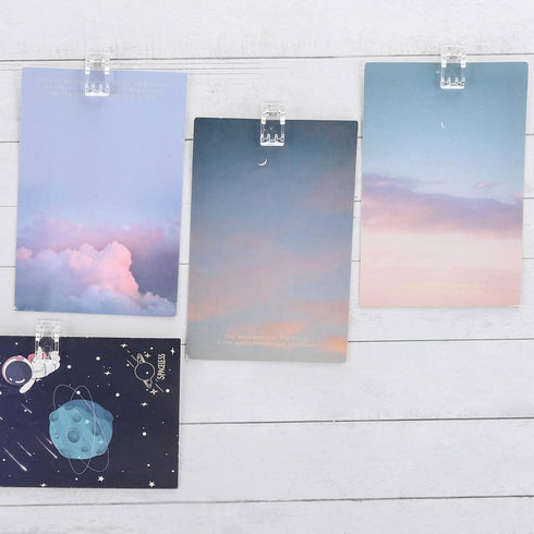 100 Pcs Self Adhesive Clips Wall Clips Tapestry Clips Plastic Sticky Photo Poster Clips Sticky Hanging Spring Clips for Home Office (Clear)...