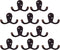 Design House Coat, Double Hook Horizontal, Oil Rubbed Bronze 10 Count...