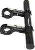 Bike Handlebar Extender Double Handlebar Extension Carbon Fiber Mount Holder with Aluminum Alloy Braket Space Saver (DBlack)...
