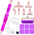 Praise V Do Ergonomic Diamond Painting Art Drill Bead Dot Pen Kit with Screw Steel Silver Metal Tip Nibs Placers Roller Tool Accessories for 5D Di...