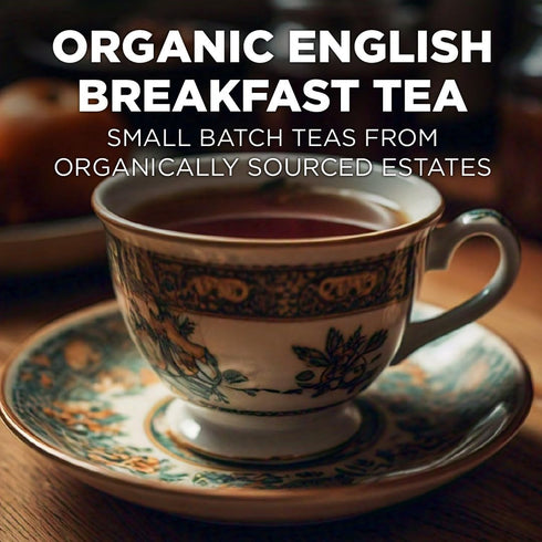 Maud's Organic English Breakfast Black Tea Pods, 24 ct, Recyclable Single Serve Pods – 100% Gourmet Blended Tea Leaves, Compatible with Keurig K C...