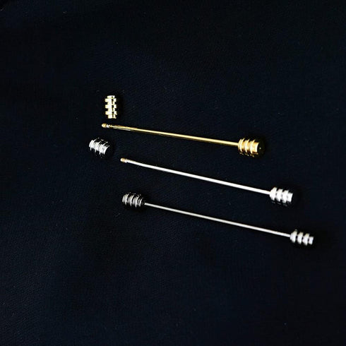 2 Pieces Collar Pin Collar Bar Collar Bar Pin Shirt Collar Bar Tie Pins Necktie Pins Clip Clasp Lapel Stick Brooch Screw Design Shirt Collar Bar f...