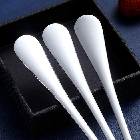 Berglander Teaspoons 6.5" Set of 6, Stainless Steel Shiny Polish Tea Spoons Silverware, Tea Spoon Small Dessert Spoon Teaspoon Sturdy And Easy To ...