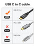 CableCreation USB C to USB C Cable 5FT, 10Gbps USB C to C Data Cable, 4K Video Output, 100W Fast Charging Cable for Android Auto, USB C External S...