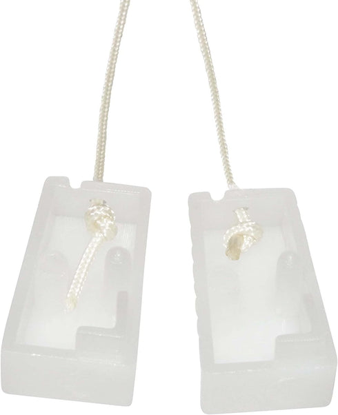 Big 8 sets (16 pieces). Blind Tassels, Ivory, Trapezoid Design. This Safety Pull Cord Tassel Will Separate When Excess Pressure Is Applied. Great ...