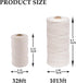 328ft Butchers Cotton Twine String 2mm Cooking Twine Food Safe for Bakers, Meat and Roasting, Gift Wrapping, Crafting & Knitting...