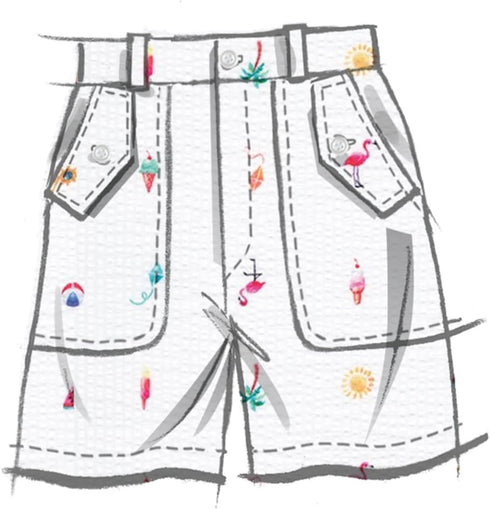 McCall's Boys Sleeve Shirt, Pants, Shorts and Girls' Dress Sewing Pattern Packet, Design Code M8462, Sizes 7-8-10-12-14, Multicolor...