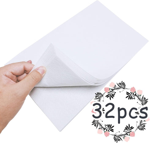 Jtnohx Stiff Felt Sheets, 32 Pcs Felt Fabric, 7"×11.3" Color Felt for Crafts, Craft Felt Square for Sewing Embroidery Handwork and Festivals Party...