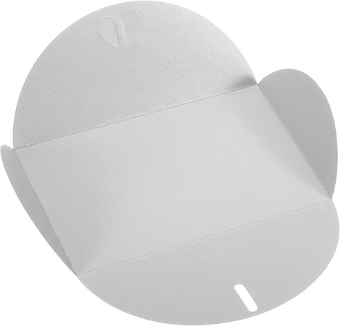 PATIKIL Gift Card Envelopes, 50 Pack Heart Shaped Clasp Photo Gift Card Holders Mini Envelope for Birthdays Weddings, Silver...