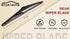 OTUAYAUTO Rear Windshield Wiper Blades - 11" Car Back Window Wiper - Replacement for Chevy HHR, Hyundai Accent, Jeep Grand Cherokee, Kia Rio Soren...