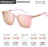 SIPHEW Oversized Square Sunglasses for Women|Lightweight Fashion Sunglasses 100% UV400 Protection|Trendy Mirrored Shade...