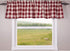 Buffalo Check Red and Buttermilk 72" x 15.5" Lined Cotton Valance by Raghu...