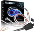 LEADTOPS Show Glow 2X 23inch Dual Color White-Amber Switchback Headlight LED Tube Strip Light DRL Daytime Running Light & Turn Signal Lamp for Car...