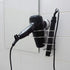 Navaris Hair Dryer and Flat Iron Holder - Suction Cup Wall Mount Blow Dryer and Straightener Mounted Storage Organizer for Bathroom - Stainless St...