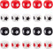 40Pcs Silicone Star Beads Cube Focal Beads 12mm Square Shaped Beads Red Black Pen Beads for Crafts DIY Beadable Pens Keychain Bracelet Jewelry Mak...