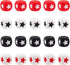 40Pcs Silicone Star Beads Cube Focal Beads 12mm Square Shaped Beads Red Black Pen Beads for Crafts DIY Beadable Pens Keychain Bracelet Jewelry Mak...