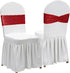 Poise3EHome Red Sequin Chair Sashes Folding Chair Covers Bow for Wedding Party Reception Decorations, 10 PCS...