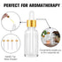 PrettyCare Eye Dropper Bottles 2 oz 4 Pack (Glass Bottles 60ml with Golden Caps, 12 Labels, Funnel & Measured Pipettes) Empty Tincture Bottles for...