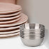 8Pcs 3.2inch Sauce Dishes Dipping Small Bowls - 2 oz Mini Stainless Steel Saucers Dish Cook Prep Side Dish Soy Sauce Sushi Dip Dishes Condiment Se...