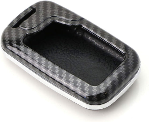 iJDMTOY Exact Fit Black Glossy Carbon Fiber Finish Key Fob Shell Compatible with Lexus is ES GS LS CT LX GX RX, etc 1st Gen Smart Keyless Fob...