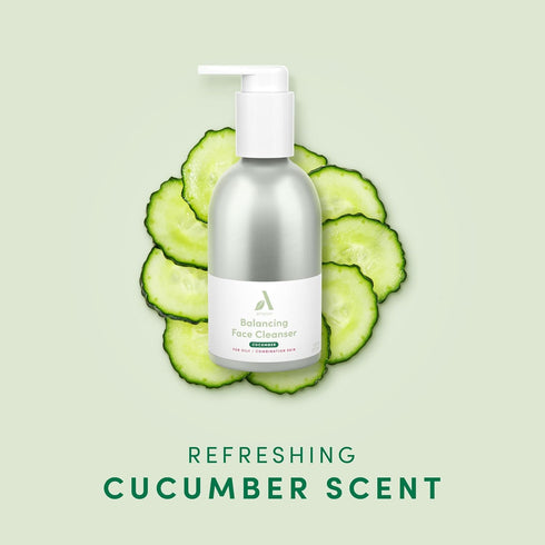 Amazon Aware Balancing Face Cleanser with Arnica & Calendula Extracts, Vegan, Cucumber, Dermatologist Tested, Oily to Combination Skin, 5.8 fl oz...