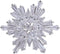 OKA Clear Austrian Crystal Winter Snowflake Brooch Pin, Elegant White Crystal Brooch Pins for Women...