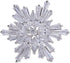 OKA Clear Austrian Crystal Winter Snowflake Brooch Pin, Elegant White Crystal Brooch Pins for Women...