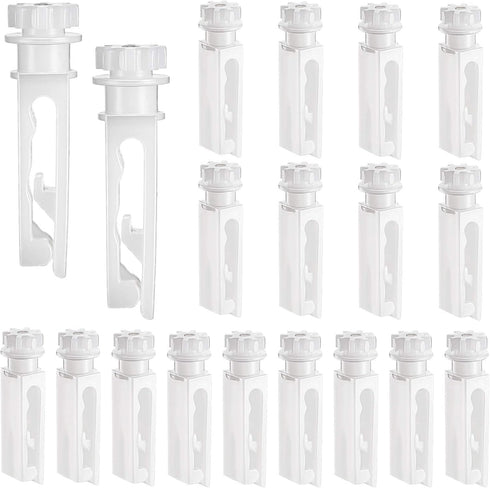 Vertical Blind Replacement Parts Repair Tabs White Stems for Window Carrier Vertical Blinds Curtain Accessories(20 Pieces)...