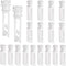 Vertical Blind Replacement Parts Repair Tabs White Stems for Window Carrier Vertical Blinds Curtain Accessories(20 Pieces)...