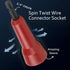 Wire Twisting Tool,Wire Twister,Wire Nut Twister,Spin-Twist Wire Connector Socket,Wire twist tool with 1/4" Chuck (Red)...