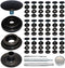 18Sets 15mm Stainless Steel Fastener Snap Press Stud Button with Punching Tools Kits for Coats Bags Leathers Marine Boat Canvas Silver Line 24 Gun...