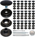 18Sets 15mm Stainless Steel Fastener Snap Press Stud Button with Punching Tools Kits for Coats Bags Leathers Marine Boat Canvas Silver Line 24 Gun...