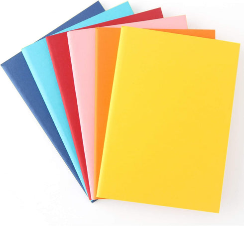 EUSOAR Blank Notebook, 24 Pack Mixed Colorful A6 3.9" x 5.5" 60 Pages Notebook Unlined, Travel Journal Notebook Notepad Set Bulk, Students Office ...