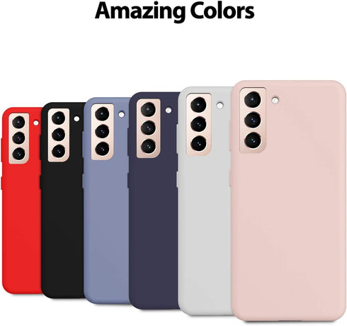 Goospery Liquid Silicone Galaxy S21 Case (6.2") - Silky Touch, Full Body Protection, Shockproof, Microfiber Lining - Black...
