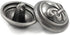 Bezelry 12 Pieces Fleur De LYS Domed Gray Silver Metal Shank Buttons 18mm (11/16 inch)...