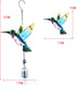 Hummingbird Decor with Bell, Hummingbird Wind Chimes, Hanging Bell Decorations for Yard, Garden, Home and Outdoor, Gift for Mom...
