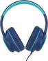 A8 Over-Ear Headphones with Microphone, Lightweight Folding Stereo Bass Headphones with 1.5M No-Tangle Cord, Portable Wired Headphones for Smartph...