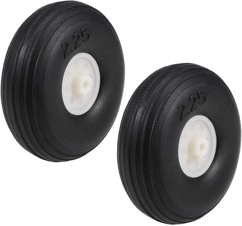 uxcell Tire and Wheel Sets for RC Airplane,PU Sponge Tire with Plastic Hub,2.25" 2pcs...
