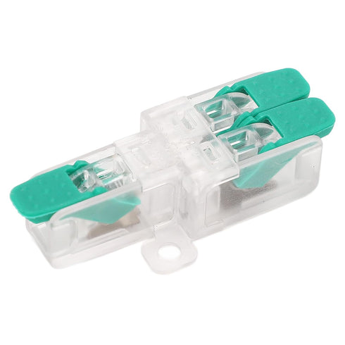 20PCS Wire Splice Connector Lever Wire Connectors Nuts 1 in 2 out Compact Wire Conductor Connector 41A 450V Electrical Connectors for 10-20AWG Wir...